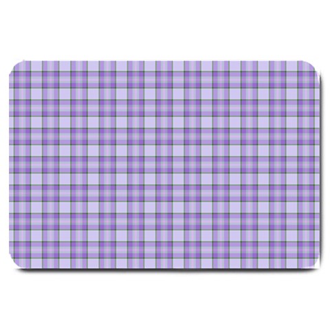 Purple Plaid Tartan 2 Large Doormat from ArtsNow.com 30 x20  Door Mat