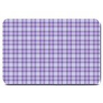 Purple Plaid Tartan 2 Large Doormat