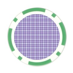 Purple Plaid Tartan 2 Poker Chip Card Guard from ArtsNow.com Front