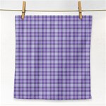 Purple Plaid Tartan 2 Face Towel