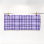 Purple Plaid Tartan 2 Hand Towel