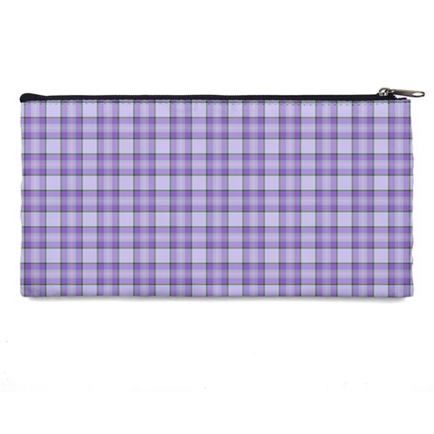 Purple Plaid Tartan 2 Pencil Cases from ArtsNow.com Back