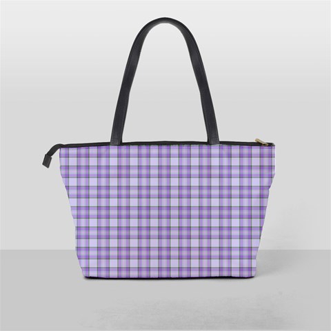 Purple Plaid Tartan 2 Classic Shoulder Handbag from ArtsNow.com Back