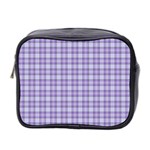 Purple Plaid Tartan 2 Mini Toiletries Bag (Two Sides)