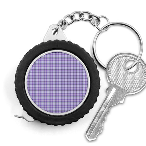 Purple Plaid Tartan 2 Measuring Tape from ArtsNow.com Front