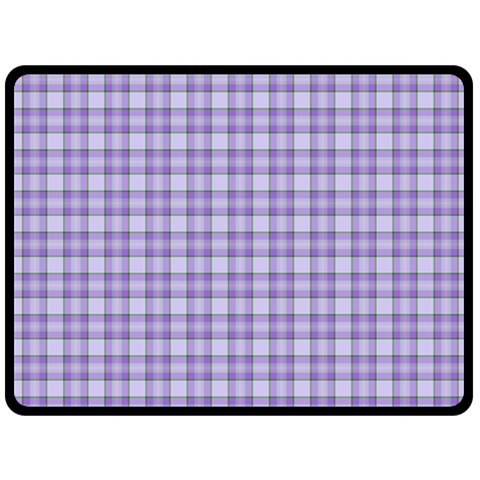 Purple Plaid Tartan 2 Fleece Blanket (Large) from ArtsNow.com 80 x60  Blanket Front