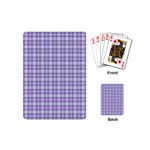 Purple Plaid Tartan 2 Playing Cards Single Design (Mini)