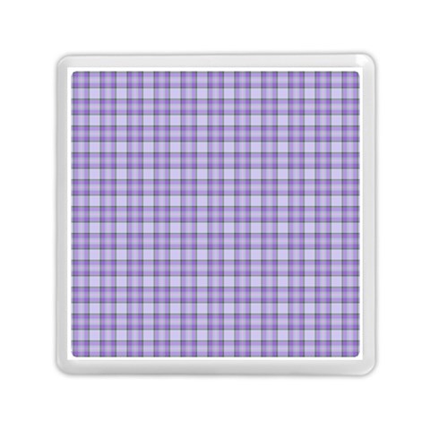 Purple Plaid Tartan 2 Memory Card Reader (Square) from ArtsNow.com Front