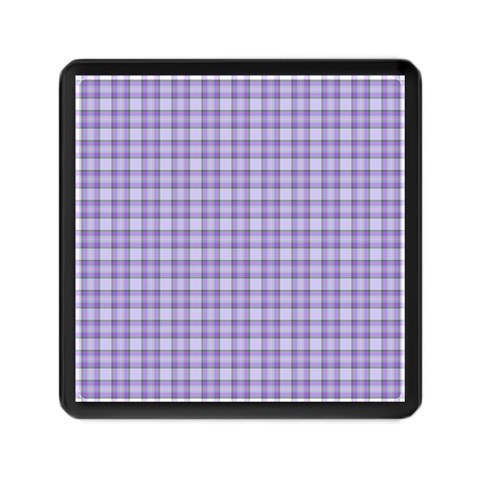 Purple Plaid Tartan 2 Memory Card Reader (Square) from ArtsNow.com Front