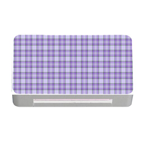 Purple Plaid Tartan 2 Memory Card Reader with CF from ArtsNow.com Front