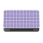 Purple Plaid Tartan 2 Memory Card Reader with CF