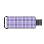 Purple Plaid Tartan 2 Portable USB Flash (Two Sides)