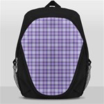 Purple Plaid Tartan 2 Backpack Bag