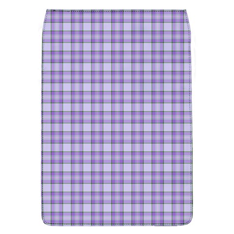 Purple Plaid Tartan 2 Removable Flap Cover (L) from ArtsNow.com Front