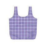 Purple Plaid Tartan 2 Full Print Recycle Bag (S)