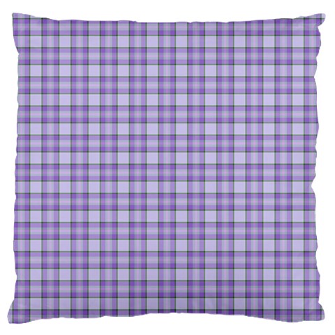 Purple Plaid Tartan 2 Standard Premium Plush Fleece Cushion Case (One Side) from ArtsNow.com Front