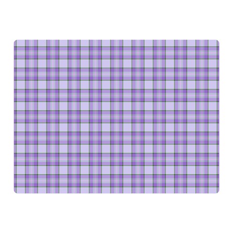 Purple Plaid Tartan 2 Two Sides Premium Plush Fleece Blanket (Mini) from ArtsNow.com 35 x27  Blanket Front