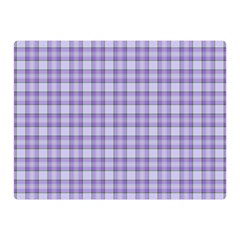 Purple Plaid Tartan 2 Two Sides Premium Plush Fleece Blanket (Mini) from ArtsNow.com 35 x27  Blanket Back