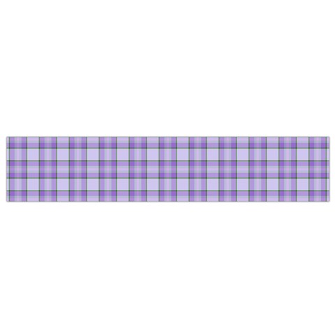 Purple Plaid Tartan 2 Small Premium Plush Fleece Scarf from ArtsNow.com Front