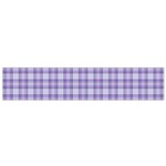 Purple Plaid Tartan 2 Small Premium Plush Fleece Scarf