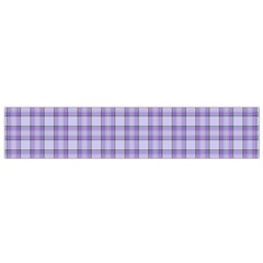 Purple Plaid Tartan 2 Small Premium Plush Fleece Scarf from ArtsNow.com Back