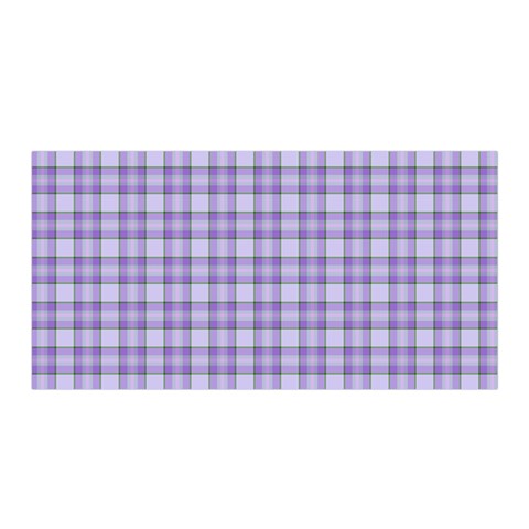 Purple Plaid Tartan 2 Satin Wrap 35  x 70  from ArtsNow.com Front