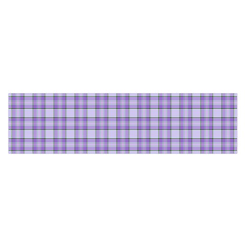 Purple Plaid Tartan 2 Oblong Satin Scarf (16  x 60 ) from ArtsNow.com Front