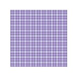 Purple Plaid Tartan 2 Square Satin Scarf (30  x 30 )