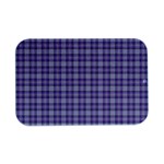 Purple Plaid Tartan 2 Open Lid Metal Box (Silver)  