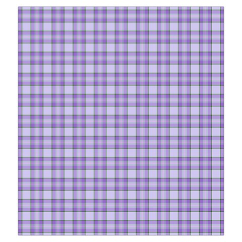 Purple Plaid Tartan 2 Drawstring Pouch (2XL) from ArtsNow.com Front