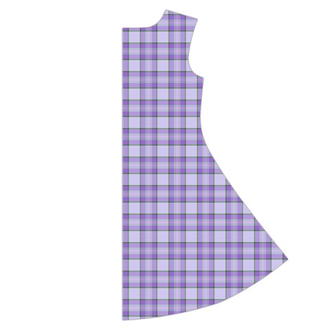 Purple Plaid Tartan 2 Short Sleeve V Back Right