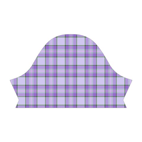 Purple Plaid Tartan 2 Short Sleeve V Left Sleeve