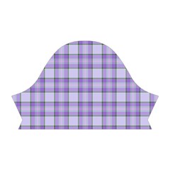 Purple Plaid Tartan 2 Short Sleeve V Left Sleeve