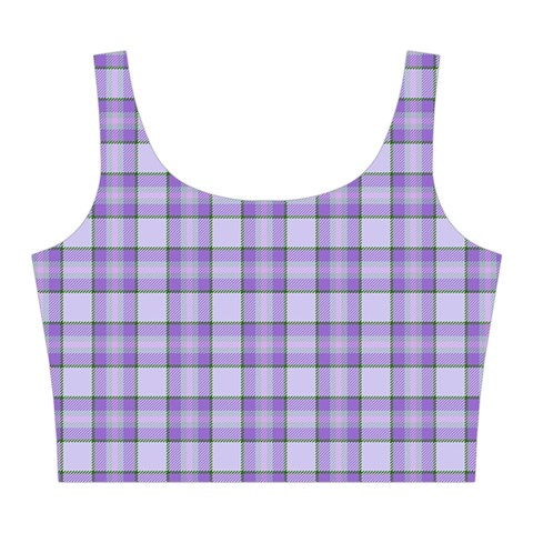 Purple Plaid Tartan 2 Midi Sleeveless Dress from ArtsNow.com Top Front