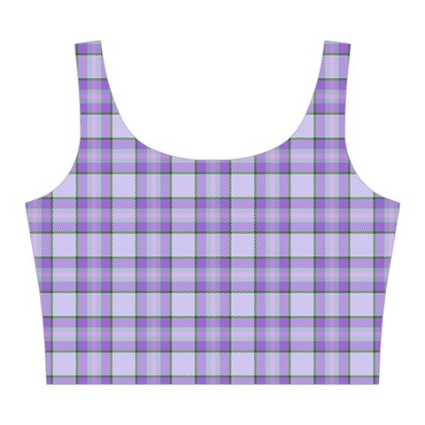 Purple Plaid Tartan 2 Midi Sleeveless Dress from ArtsNow.com Top Back