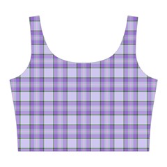 Purple Plaid Tartan 2 Midi Sleeveless Dress from ArtsNow.com Top Back