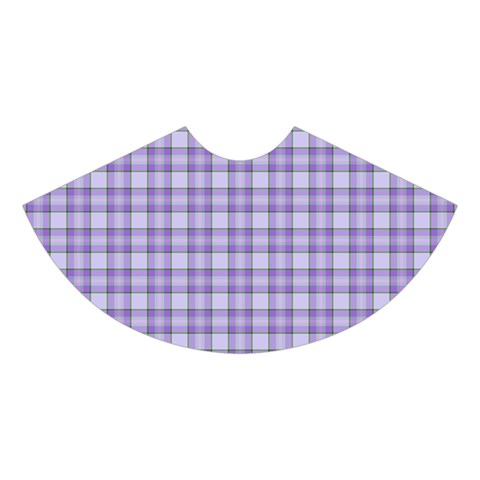 Purple Plaid Tartan 2 Midi Sleeveless Dress from ArtsNow.com Skirt Front