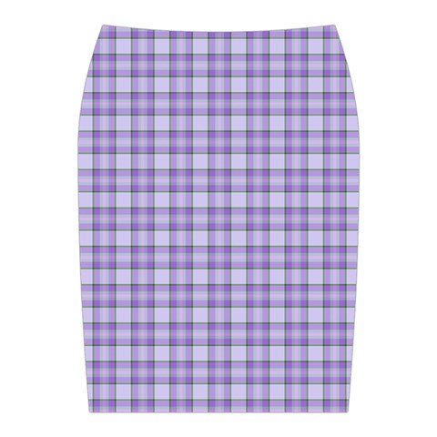 Purple Plaid Tartan 2 Midi Wrap Pencil Skirt from ArtsNow.com Back