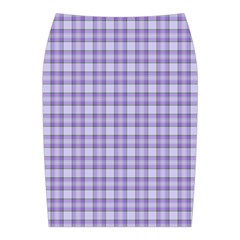 Purple Plaid Tartan 2 Midi Wrap Pencil Skirt from ArtsNow.com Back