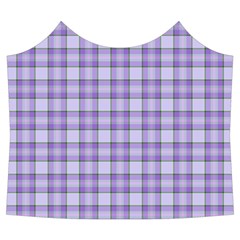 Purple Plaid Tartan 2 Spaghetti Top Long Pants Satin Pajamas Set from ArtsNow.com Front