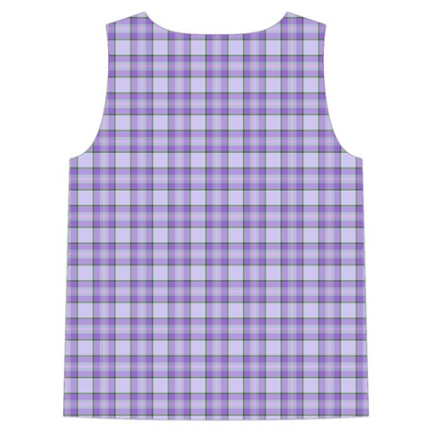 Purple Plaid Tartan 2 Sleeveless Cozy Lounge Set  from ArtsNow.com Back