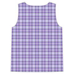 Purple Plaid Tartan 2 Sleeveless Cozy Lounge Set  from ArtsNow.com Back