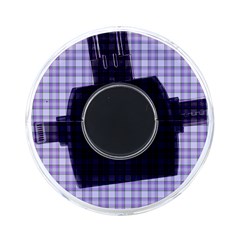 Purple Plaid Tartan 2 On Front