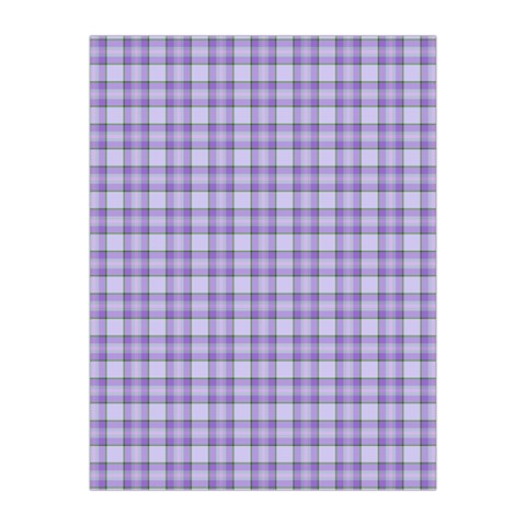 Purple Plaid Tartan 2 Medium Tapestry from ArtsNow.com Front