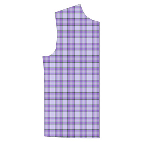 Purple Plaid Tartan 2 Men s High Neck Button Up Puffer Vest from ArtsNow.com Front Right