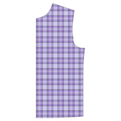 Purple Plaid Tartan 2 Men s High Neck Button Up Puffer Vest from ArtsNow.com Front Left