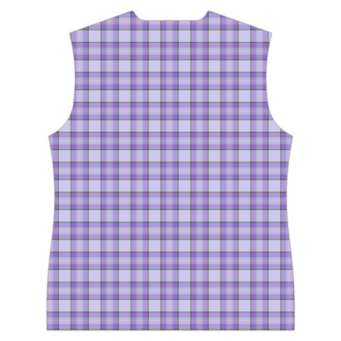 Purple Plaid Tartan 2 Women s Button Up Vest from ArtsNow.com Back