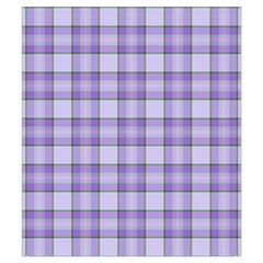 Purple Plaid Tartan 2 Everyday Shoulder Bag with Pouch Bag from ArtsNow.com Back