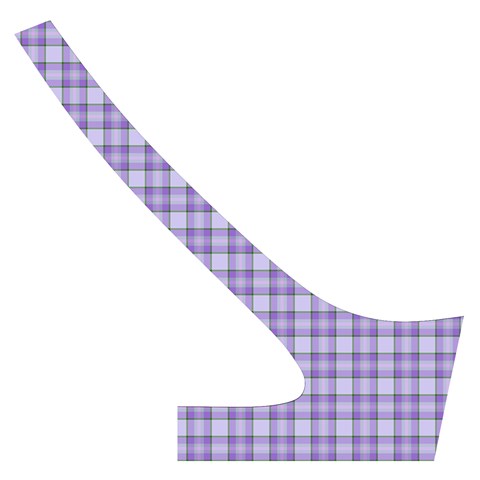 Purple Plaid Tartan 2 Cross Back Hipster Bikini Set from ArtsNow.com Back Right