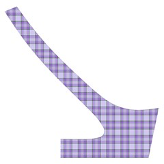 Purple Plaid Tartan 2 Cross Back Hipster Bikini Set from ArtsNow.com Back Right